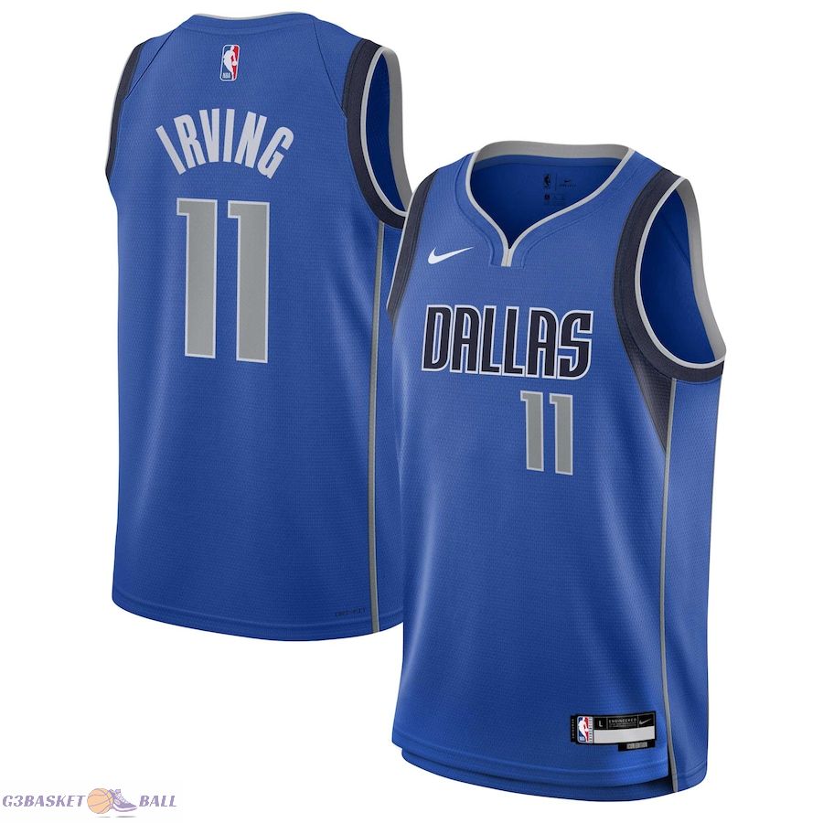 Youth Dallas Mavericks Kyrie Irving Blue Swingman Jersey - Icon Edition