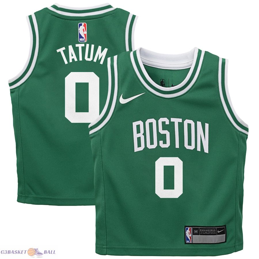 Preschool Boston Celtics Jayson Tatum Green Swingman Player Jersey - Icon Edition