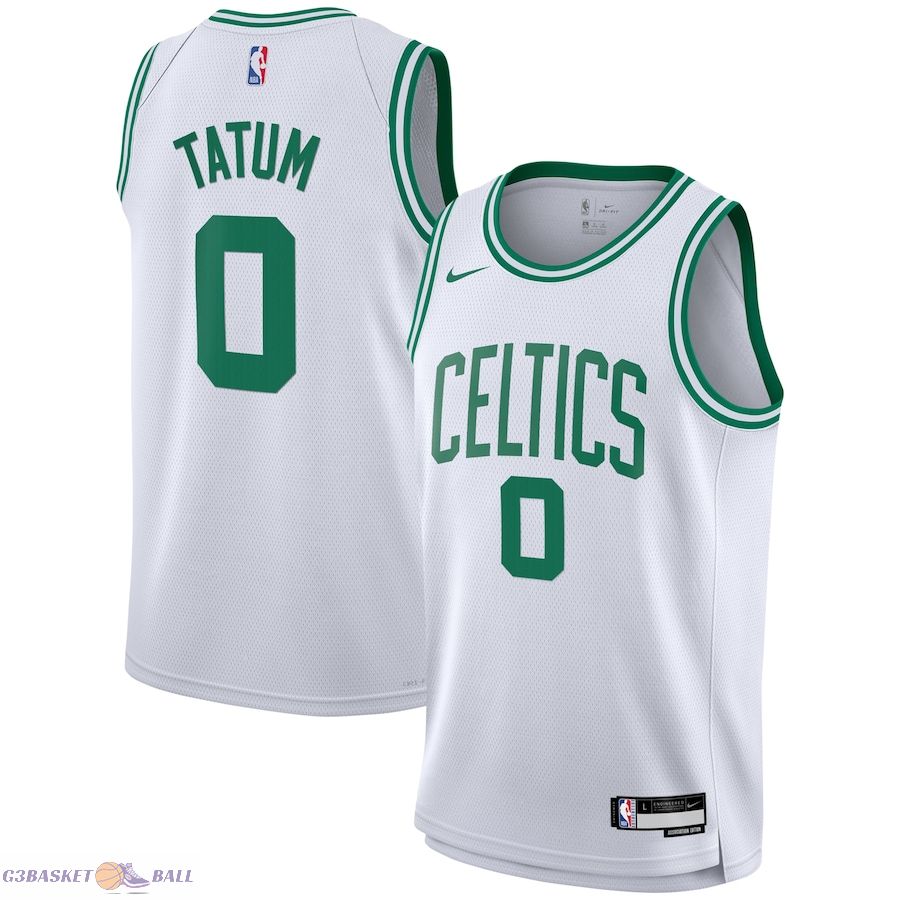 Youth Boston Celtics Jayson Tatum White Swingman Jersey - Association Edition