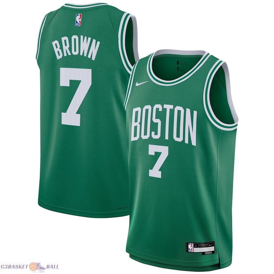 Youth Boston Celtics Jaylen Brown Kelly Green Swingman Jersey - Icon Edition