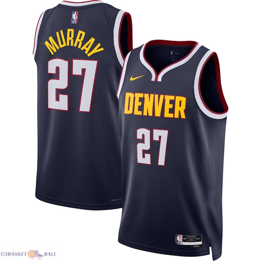 Unisex Denver Nuggets Jamal Murray Navy Swingman Jersey - Icon Edition