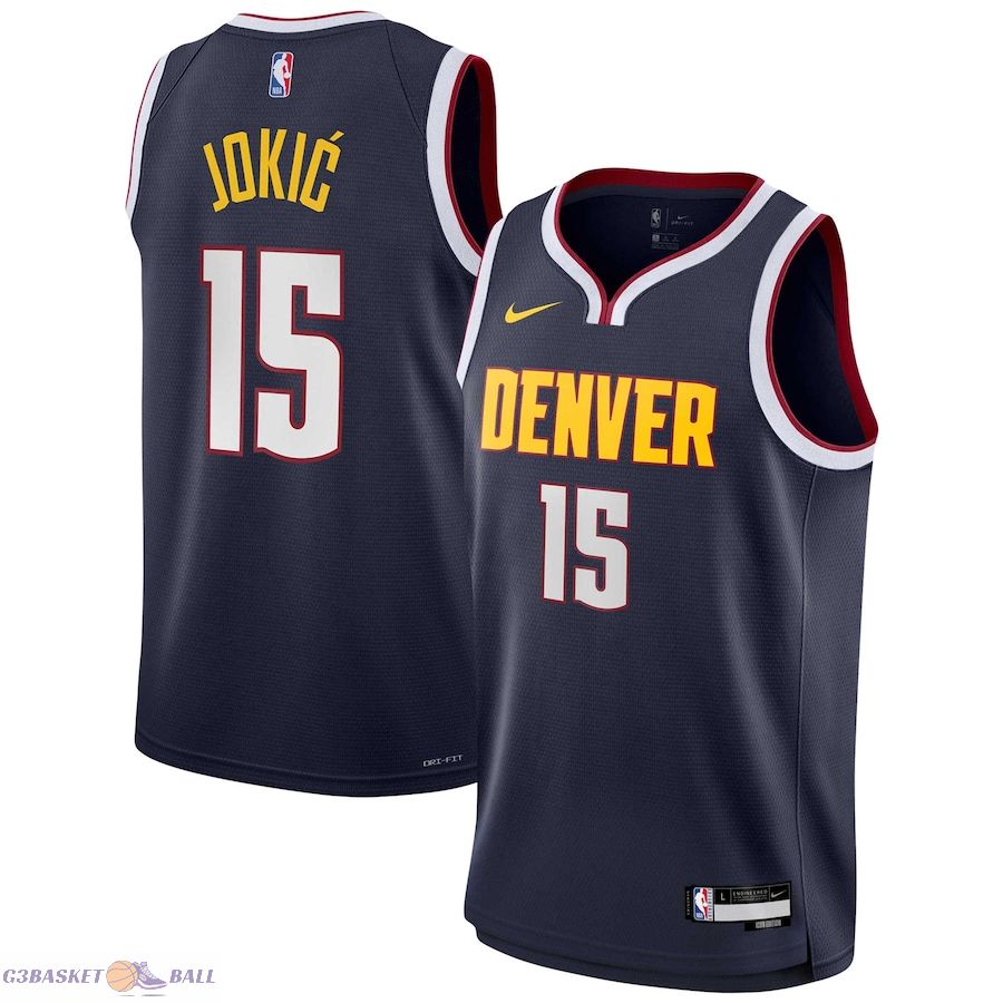 Youth Denver Nuggets Nikola Jokic Navy Swingman Jersey - Icon Edition