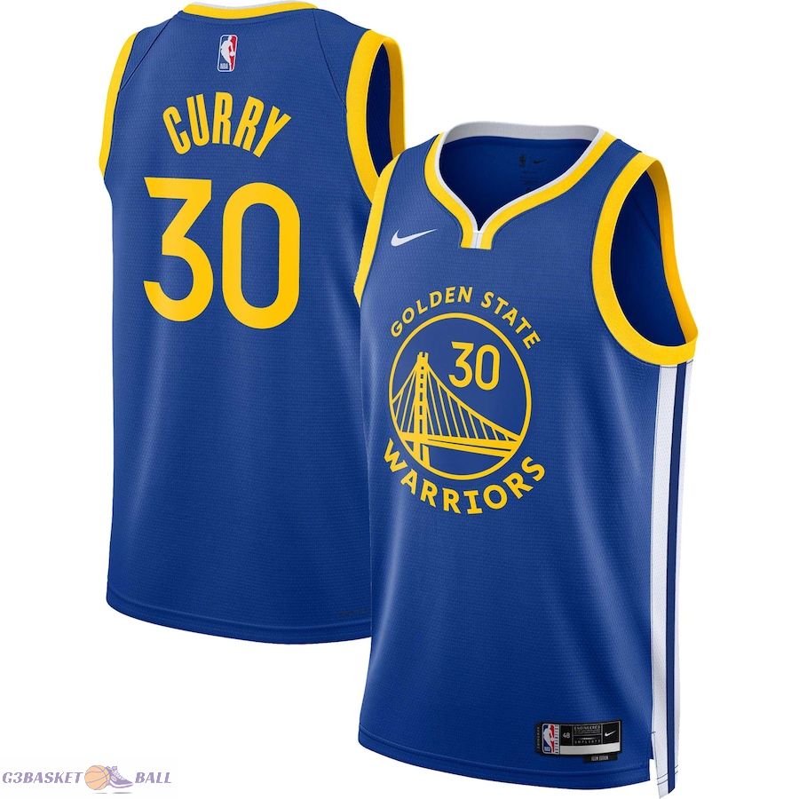 Unisex Golden State Warriors Stephen Curry Royal Swingman Jersey - Icon Edition