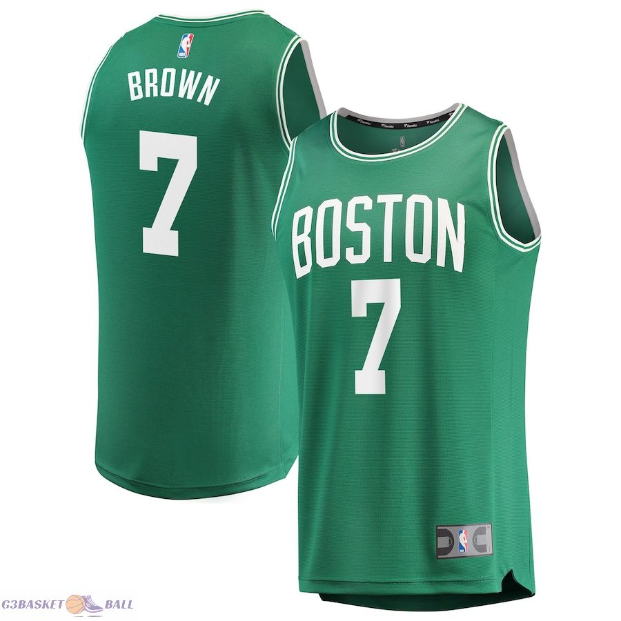 Youth Boston Celtics Jaylen Brown Fanatics Kelly Green Fast Break Player Jersey - Icon Edition