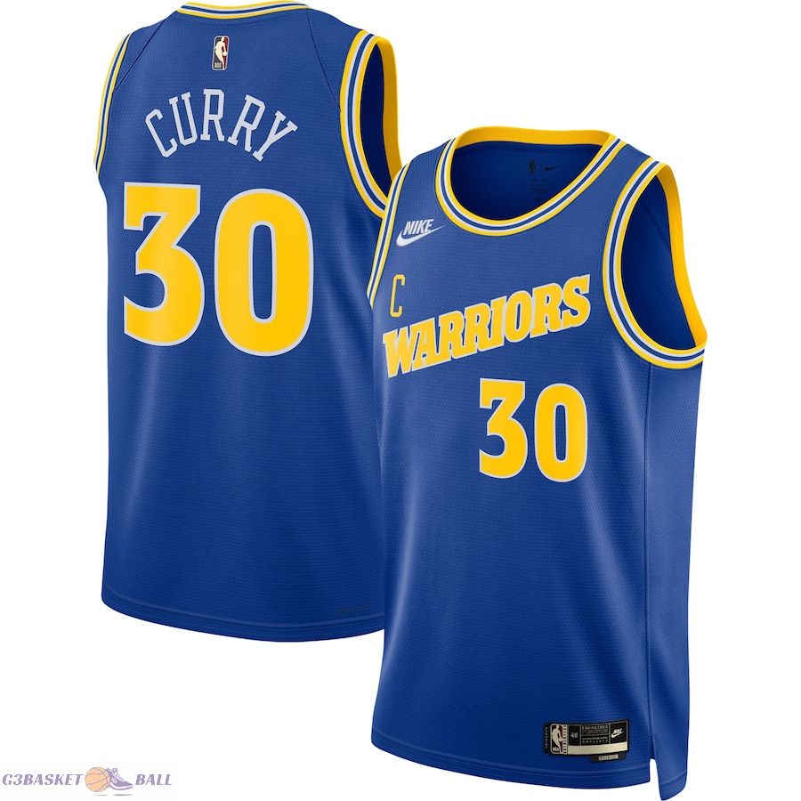 Men's Golden State Warriors Stephen Curry Blue Swingman Jersey - Classic Edition