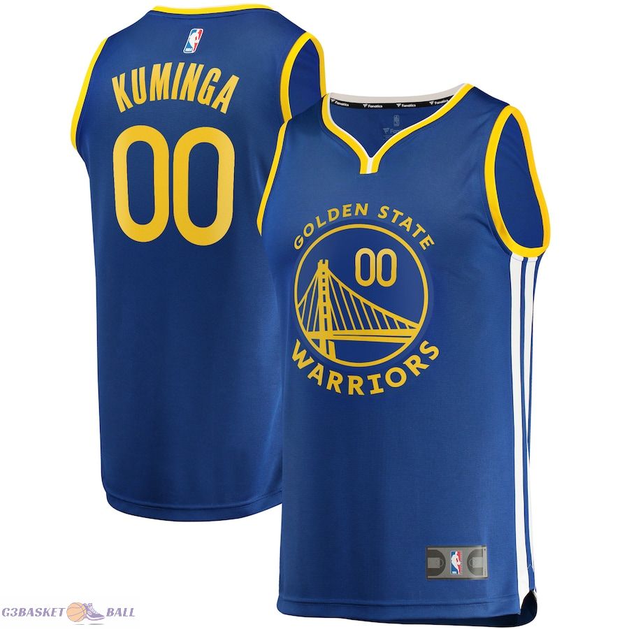 Men's Golden State Warriors Jonathan Kuminga Fanatics Royal Fast Break Replica Jersey - Icon Edition