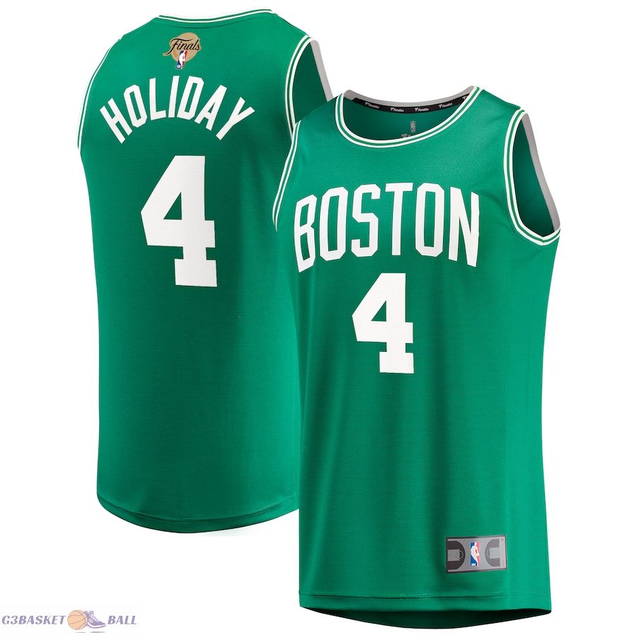 Youth Boston Celtics Jrue Holiday Fanatics Kelly Green 2024 NBA Finals Fast Break Replica Player Jersey - Icon Edition