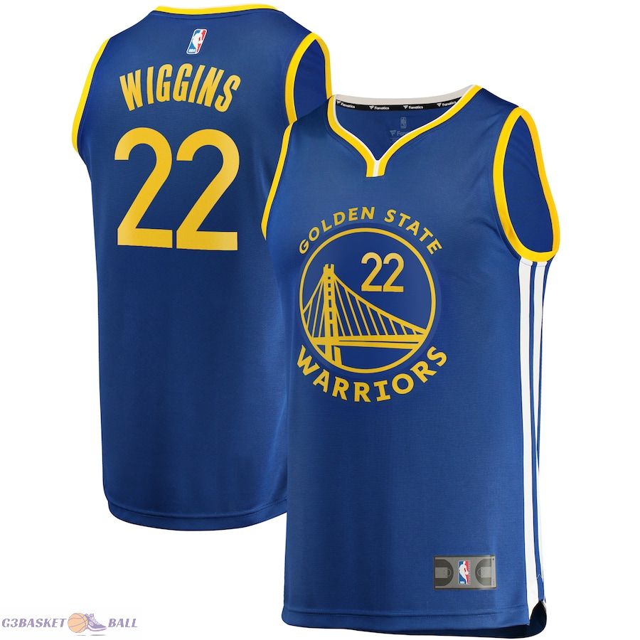 Men's Golden State Warriors Andrew Wiggins Fanatics Royal Fast Break Replica Jersey - Icon Edition