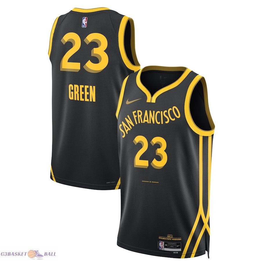 Unisex Golden State Warriors Draymond Green Black 2023/24 Swingman Jersey - City Edition