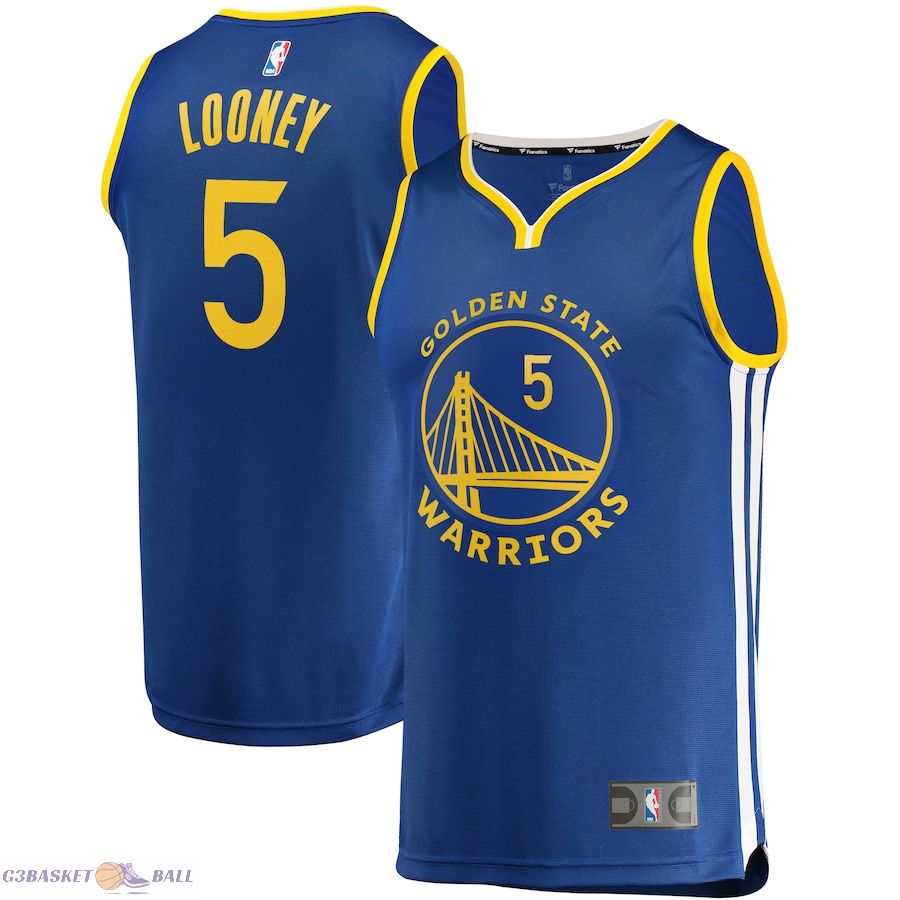 Men's Golden State Warriors Kevon Looney Fanatics Royal Fast Break Replica Player Team Jersey - Icon Edition