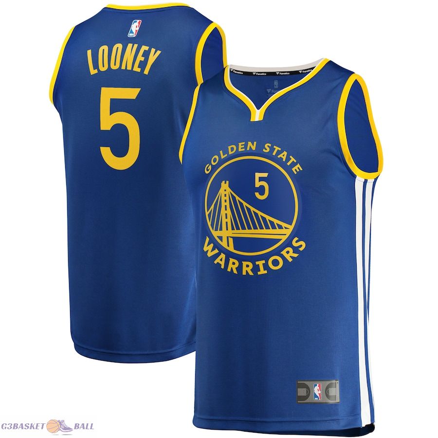 Men's Golden State Warriors Kevon Looney Fanatics Blue Fast Break Replica Jersey - Icon Edition