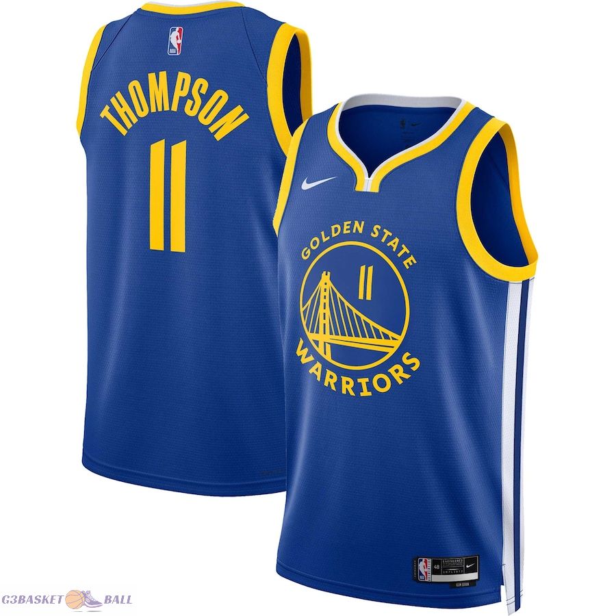 Unisex Golden State Warriors Klay Thompson Royal Swingman Jersey - Icon Edition