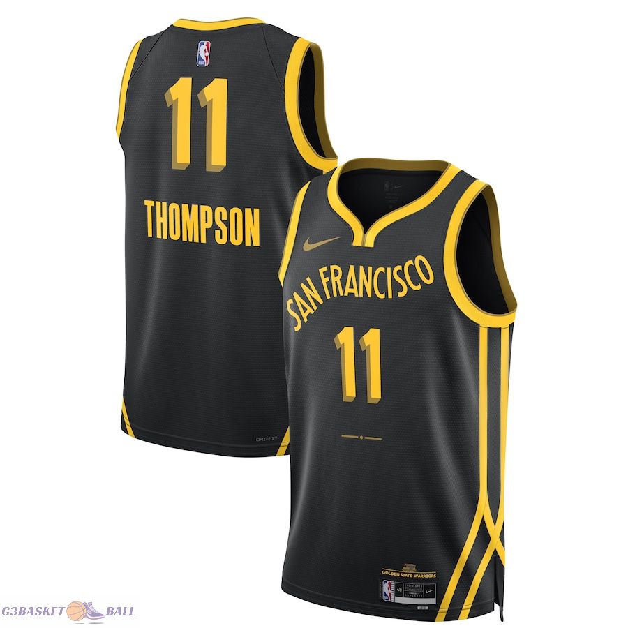 Unisex Golden State Warriors Klay Thompson Black 2023/24 Swingman Jersey - City Edition