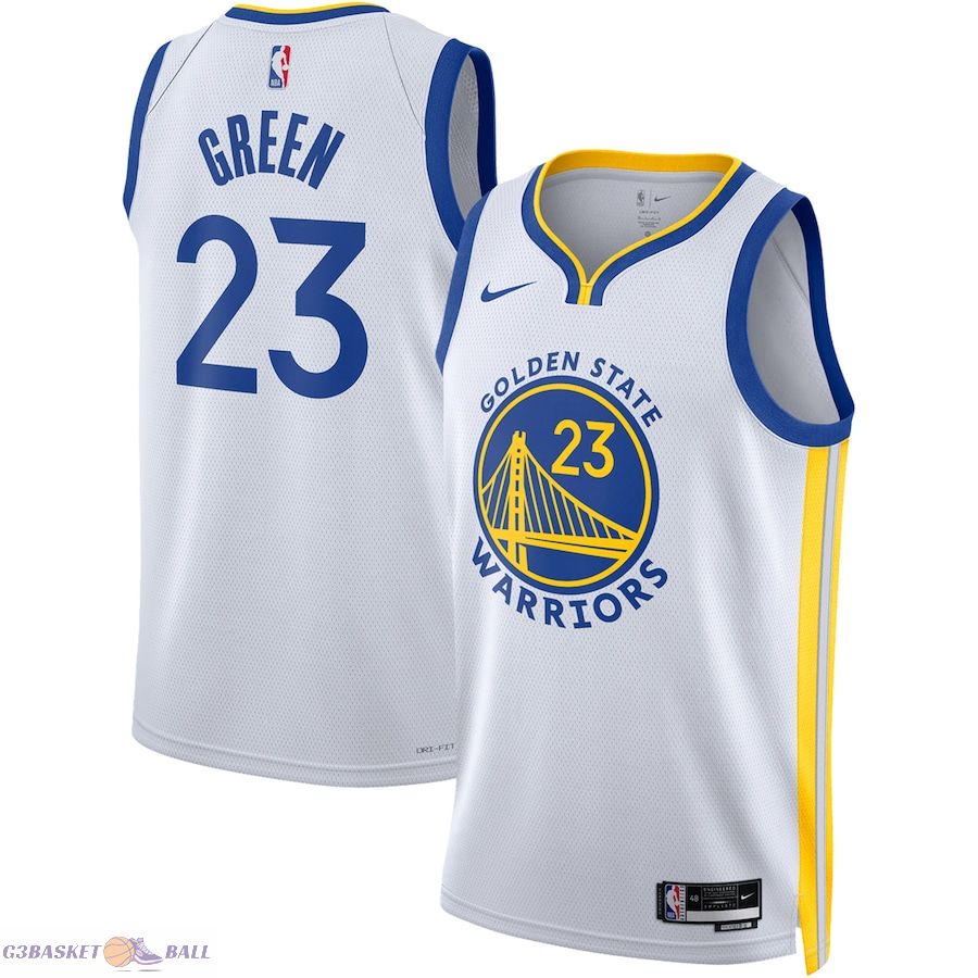 Unisex Golden State Warriors Draymond Green White Swingman Jersey - Association Edition