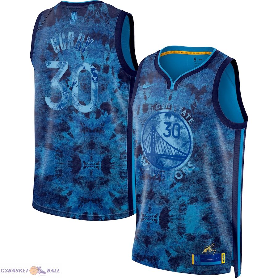 Unisex Golden State Warriors Stephen Curry Royal Select Series Swingman Jersey