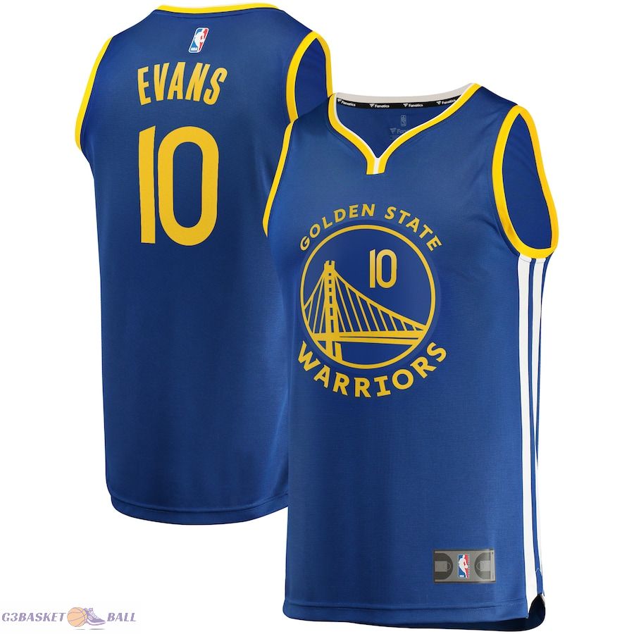 Youth Golden State Warriors Jacob Evans Fanatics Royal Fast Break Player Jersey - Icon Edition