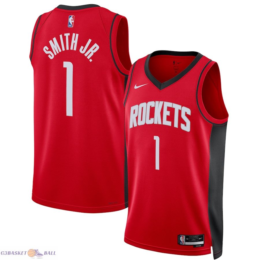 Unisex Houston Rockets Jabari Smith Jr. Red 2022 NBA Draft First Round Pick Swingman Jersey - Icon Edition