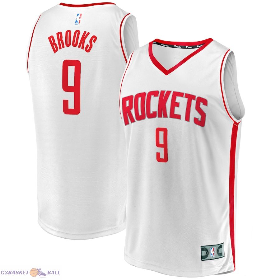 Men's Houston Rockets Dillon Brooks Fanatics White Fast Break Replica Player Jersey - Association Edition