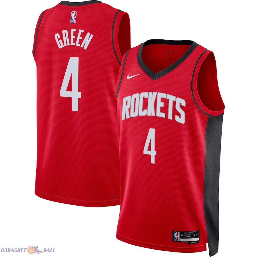 Unisex Houston Rockets Jalen Green Red Swingman Jersey - Icon Edition