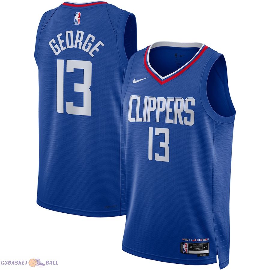 Unisex LA Clippers Paul George Royal Swingman Jersey - Icon Edition