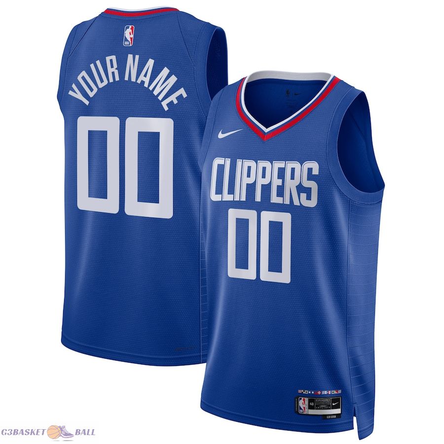 Unisex LA Clippers Royal Swingman Custom Jersey - Icon Edition