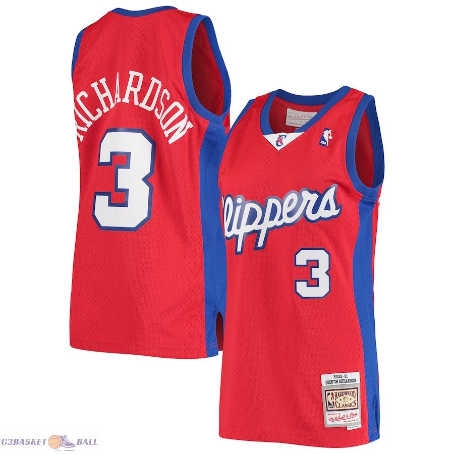 Men's LA Clippers Quentin Richardson Mitchell & Ness Red 2000/01 Hardwood Classics Swingman Jersey