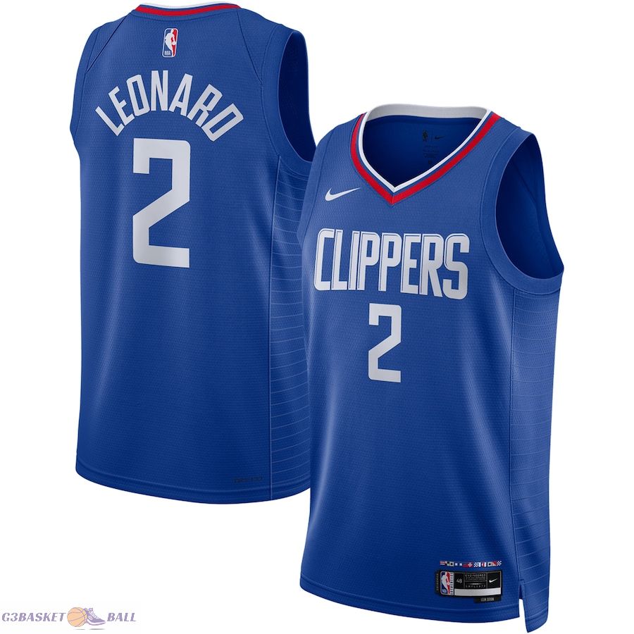 Unisex LA Clippers Kawhi Leonard Royal Swingman Jersey - Icon Edition