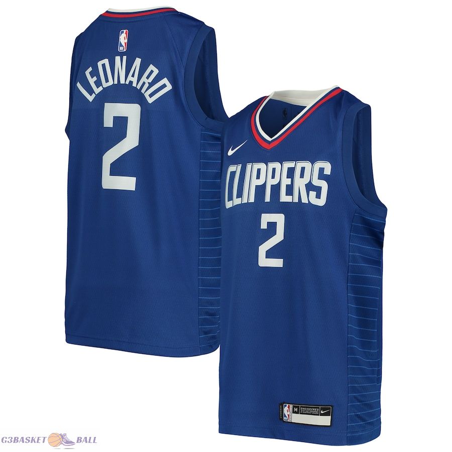 Youth LA Clippers Kawhi Leonard Royal Swingman Jersey - Icon Edition