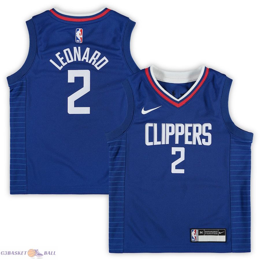 Preschool LA Clippers Kawhi Leonard Royal 2019/20 Player Jersey - Icon Edition