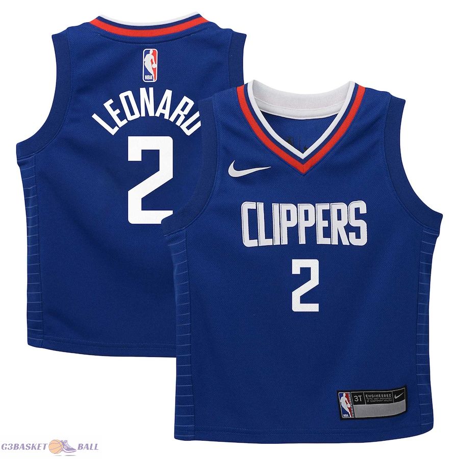 Toddler LA Clippers Kawhi Leonard Blue Swingman Player Jersey - Icon Edition