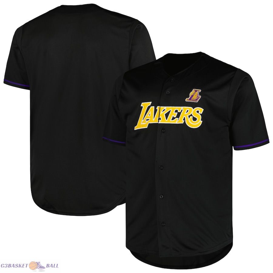 Men's Los Angeles Lakers Profile Black Big & Tall Pop Jersey