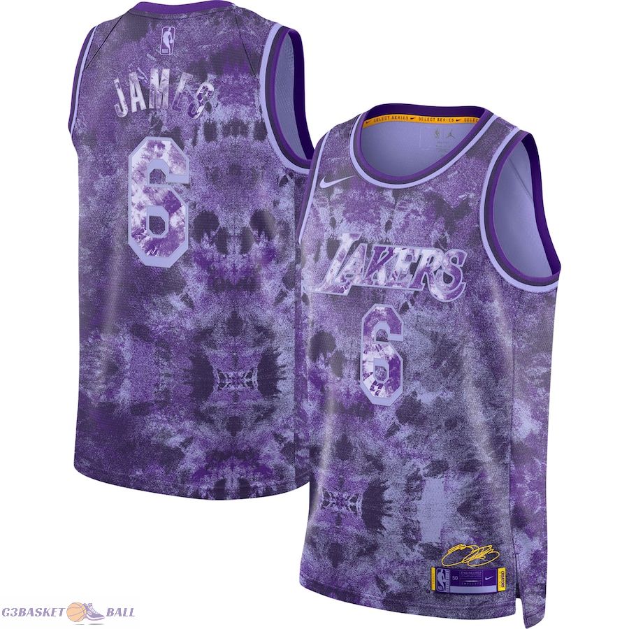 Unisex Los Angeles Lakers LeBron James Purple Select Series Swingman Jersey