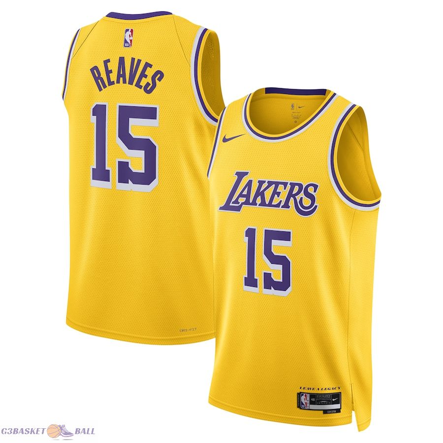 Unisex Los Angeles Lakers Austin Reaves Gold Swingman Jersey - Icon Edition