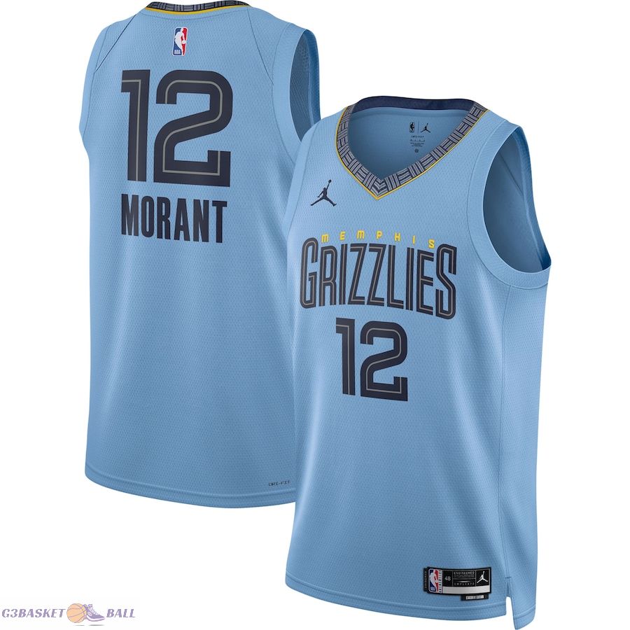 Unisex Memphis Grizzlies Ja Morant Jordan Brand Light Blue Swingman Jersey - Statement Edition