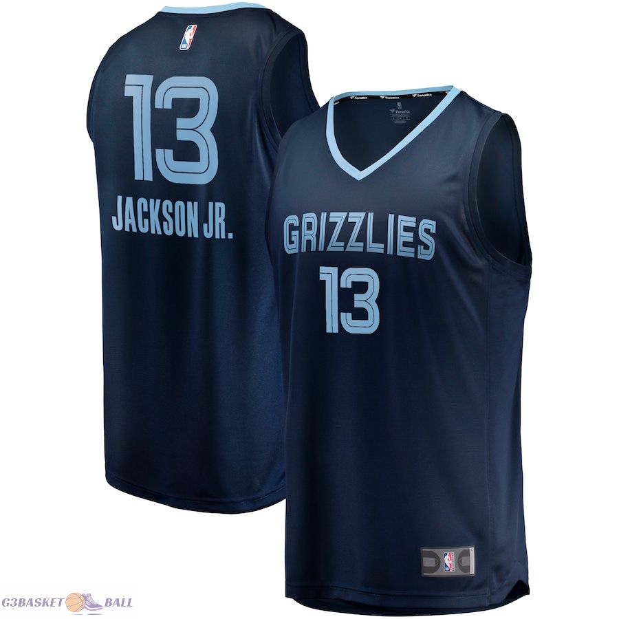 Men's Memphis Grizzlies Jaren Jackson Jr. Fanatics Navy Fast Break Replica Jersey - Icon Edition