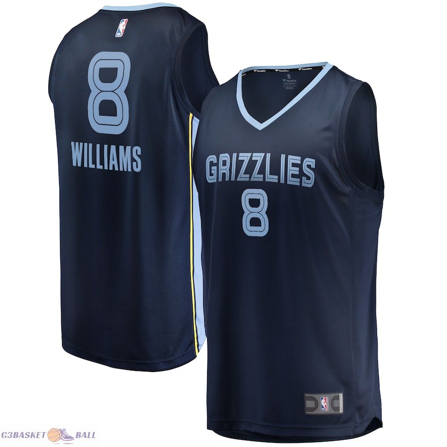 Men's Memphis Grizzlies Ziaire Williams Fanatics Navy Fast Break Replica Jersey - Icon Edition