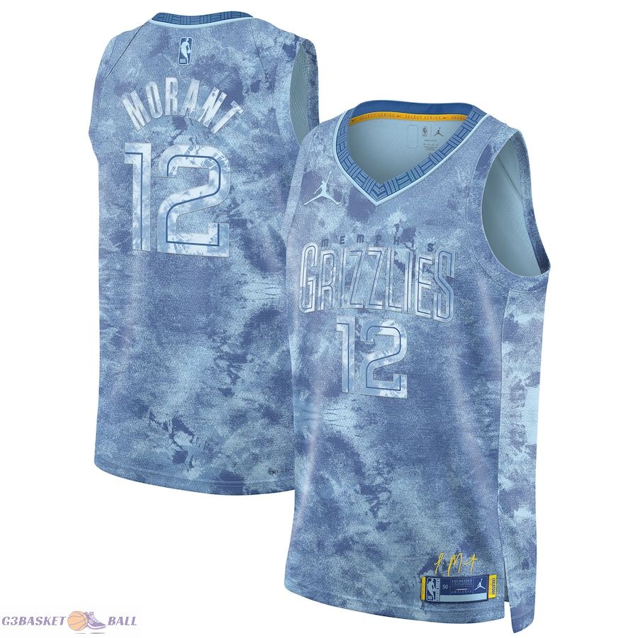 Unisex Memphis Grizzlies Ja Morant Light Blue Select Series Swingman Jersey