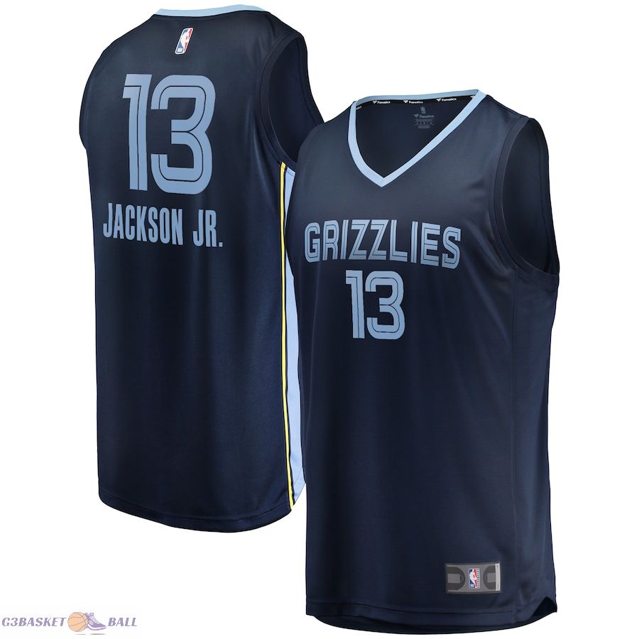 Youth Memphis Grizzlies Jaren Jackson Jr. Fanatics Navy 2021/22 Fast Break Replica Jersey - Icon Edition