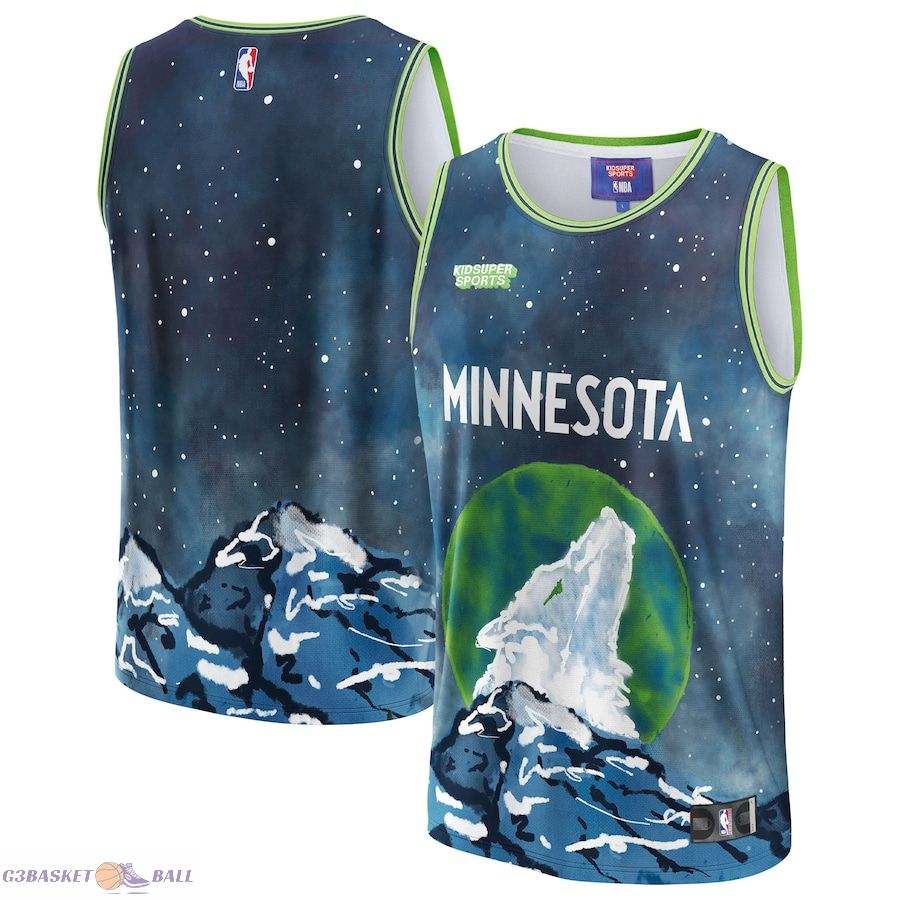 Unisex Minnesota Timberwolves NBA & KidSuper Studios by Fanatics Blue Hometown Jersey