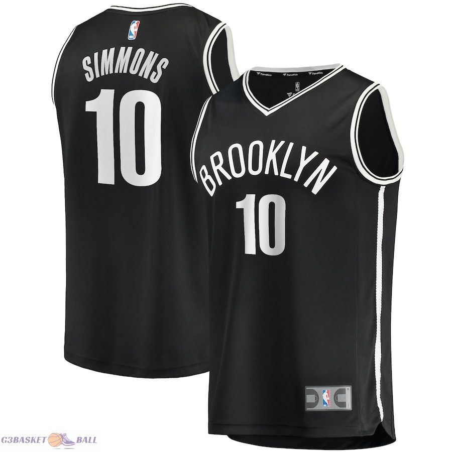 Men's Brooklyn Nets Ben Simmons Fanatics Black Fast Break Replica Player Jersey - Icon Edition