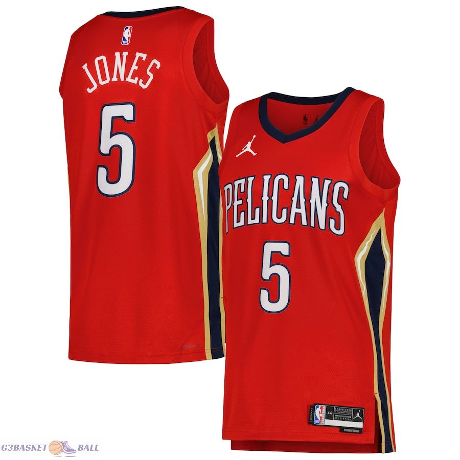 Unisex New Orleans Pelicans Herbert Jones Jordan Brand Red Swingman Jersey - Statement Edition