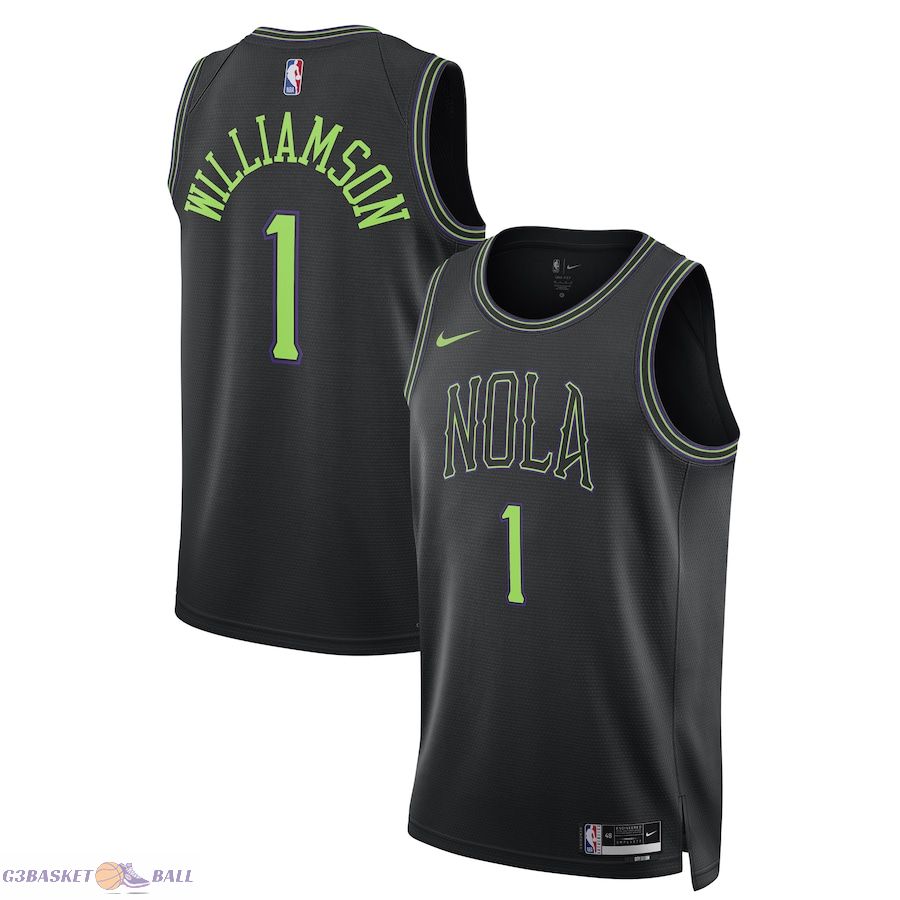 Unisex New Orleans Pelicans Zion Williamson Black 2023/24 Swingman Jersey - City Edition