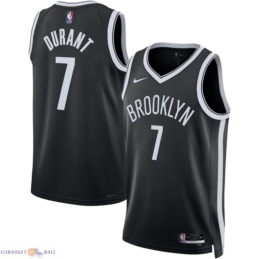 Unisex Brooklyn Nets Kevin Durant Black Swingman Jersey - Icon Edition