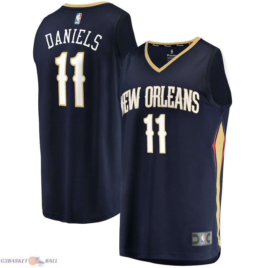 Men's New Orleans Pelicans Dyson Daniels Fanatics Navy Fast Break Replica Jersey - Icon Edition