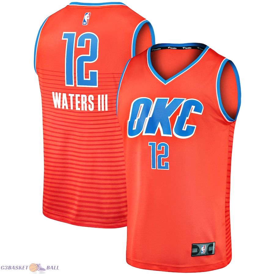 Men's Oklahoma City Thunder Lindy Waters III Fanatics Orange Fast Break Replica Player Jersey - Statement Edition