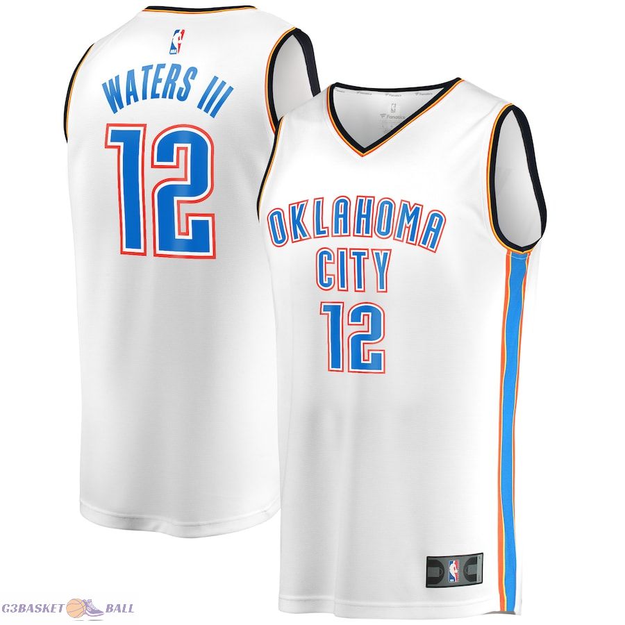 Men's Oklahoma City Thunder Lindy Waters III Fanatics White Fast Break Player Jersey - Association Edition