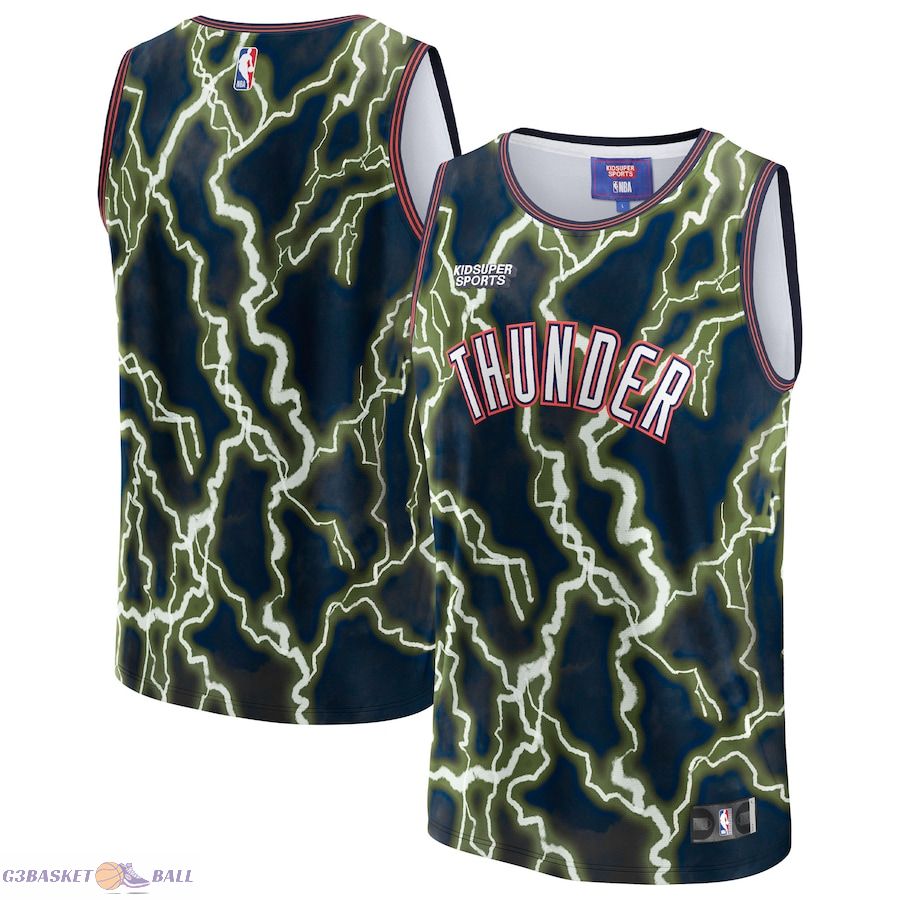 Unisex Oklahoma City Thunder NBA & KidSuper Studios by Fanatics Black Hometown Jersey