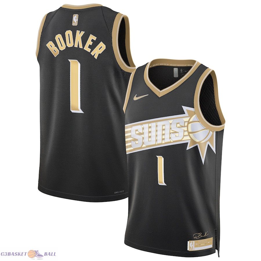 Unisex Phoenix Suns Devin Booker Black Select Series Swingman Jersey