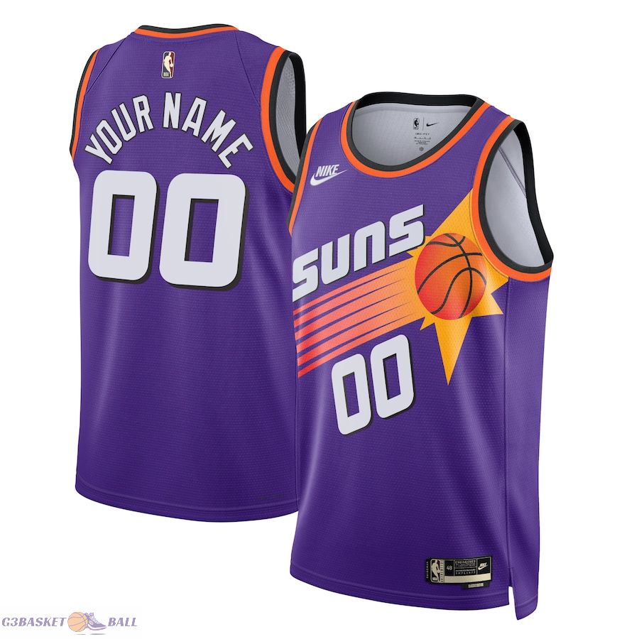 Unisex Phoenix Suns Purple 2022/23 Custom Swingman Jersey - Classic Edition