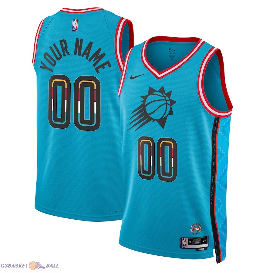 Unisex Phoenix Suns Turquoise 2022/23 Swingman Custom Jersey - City Edition